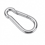 Snap hook for making a "leashette" for a dog that chews the leash. Snap hook for making a "leashette" for a dog that chews the leash.