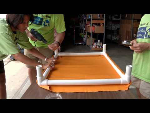 How to Make Your Own Elevated Dog Bed Video
