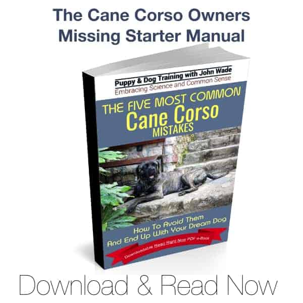 The Cane Corso Owners Missing Starter Manual