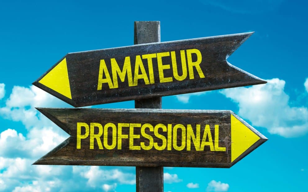 amateur vs professional